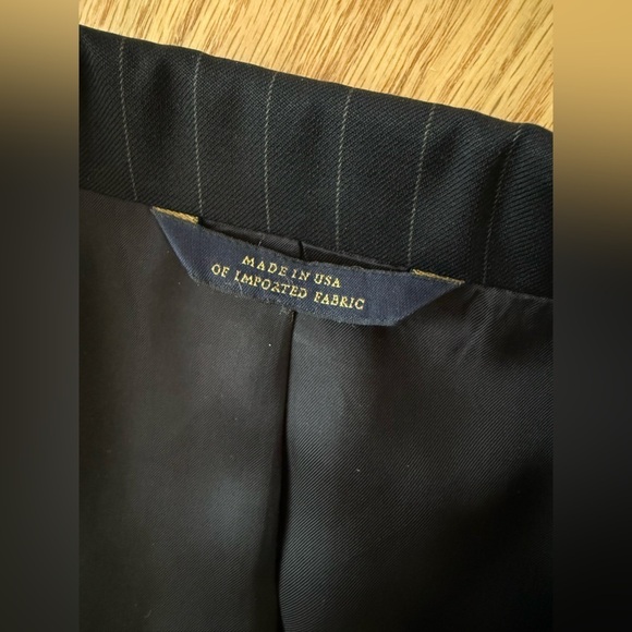 Brooks Brothers USA made Madison 100% Wool Blazer Sport Coat Navy Size 42R / 36W - Picture 4 of 12